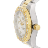 Buy Shop Tag Heuer Aquaracer Quartz Diamonds Mother of Pearl Dial Two Tone Steel Strap Watch for Women - WBD1423.BB0321 USA Online