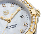 Buy Shop Tag Heuer Aquaracer Quartz Diamonds Mother of Pearl Dial Two Tone Steel Strap Watch for Women - WBD1423.BB0321 USA Online