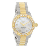 Buy Shop Tag Heuer Aquaracer Quartz Diamonds Mother of Pearl Dial Two Tone Steel Strap Watch for Women - WBD1423.BB0321 USA Online