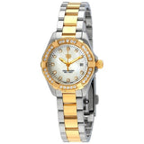 Buy Shop Tag Heuer Aquaracer Quartz Diamonds Mother of Pearl Dial Two Tone Steel Strap Watch for Women - WBD1423.BB0321 USA Online
