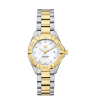 Buy Shop Tag Heuer Aquaracer Quartz Diamonds Mother of Pearl Dial Two Tone Steel Strap Watch for Women - WBD1423.BB0321 USA Online