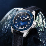 Buy Shop Tag Heuer Aquaracer Quartz Mother of Pearl Blue Dial Blue NATO Strap Watch for Women - WAY131L.FT6091 USA Online