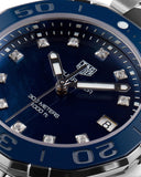 Buy Shop Tag Heuer Aquaracer Quartz Mother of Pearl Blue Dial Blue NATO Strap Watch for Women - WAY131L.FT6091 USA Online