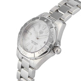 Buy Shop Tag Heuer Aquaracer Quartz Mother of Pearl White Dial Silver Steel Strap Watch for Women - WBD1411.BA0741 USA Online