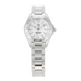 Buy Shop Tag Heuer Aquaracer Quartz Mother of Pearl White Dial Silver Steel Strap Watch for Women - WBD1411.BA0741 USA Online