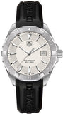 Buy Shop Tag Heuer Aquaracer Quartz White Dial Black Rubber Strap Watch for Men - WAY1111.FT8021 USA Online