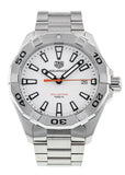 Buy Shop Tag Heuer Aquaracer Quartz White Dial Silver Steel Strap Watch for Men - WBD1111.BA0928 USA Online