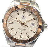 Buy Shop Tag Heuer Aquaracer Quartz White Dial Silver Strap Watch for Men - WAY1150.BD0911 USA Online