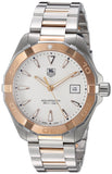 Buy Shop Tag Heuer Aquaracer Quartz White Dial Silver Strap Watch for Men - WAY1150.BD0911 USA Online