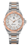 Buy Shop Tag Heuer Aquaracer Quartz White Dial Silver Strap Watch for Men - WAY1150.BD0911 USA Online