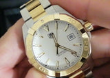 Buy Shop Tag Heuer Aquaracer Quartz White Dial Two Tone Steel Strap Watch for Men - WAY1120.BB0930 USA Online