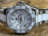 Buy Shop Tag Heuer Aquaracer Quartz White Dial Two Tone Steel Strap Watch Women - WAY131B.BA0914 USA Online