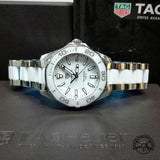 Buy Shop Tag Heuer Aquaracer Quartz White Dial Two Tone Steel Strap Watch Women - WAY131B.BA0914 USA Online