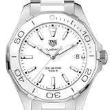 Buy Shop Tag Heuer Aquaracer Quartz White Dial Two Tone Steel Strap Watch Women - WAY131B.BA0914 USA Online