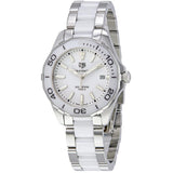 Buy Shop Tag Heuer Aquaracer Quartz White Dial Two Tone Steel Strap Watch Women - WAY131B.BA0914 USA Online