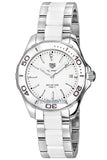 Buy Shop Tag Heuer Aquaracer Quartz White Dial Two Tone Steel Strap Watch Women - WAY131B.BA0914 USA Online