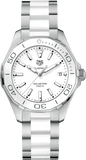 Buy Shop Tag Heuer Aquaracer Quartz White Dial Two Tone Steel Strap Watch Women - WAY131B.BA0914 USA Online