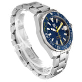 Buy Shop Tag Heuer Aquaracer Caliber 5 Match Timer Shinji Kagawa Edition Blue Dial Silver Steel Strap Watch for Men - WAY201H.BA0927 USA Online