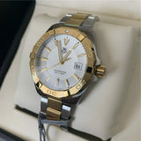 Buy Shop Tag Heuer Aquaracer Silver Dial Two Tone Steel Strap Watch for Women - WBD1120.BB0930 USA Online