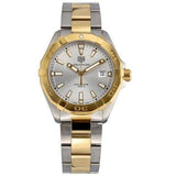 Buy Shop Tag Heuer Aquaracer Silver Dial Two Tone Steel Strap Watch for Women - WBD1120.BB0930 USA Online