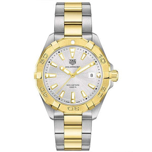 Buy Shop Tag Heuer Aquaracer Silver Dial Two Tone Steel Strap Watch for Women - WBD1120.BB0930 USA Online