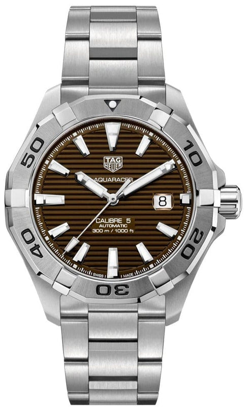 Buy Shop Tag Heuer Aquaracer Sunray Brown Dial Watch for Men - WAY2018.BA0927 USA Online