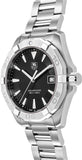 Buy Shop Tag Heuer Aquaracer Quartz Black Dial Silver Steel Strap Watch for Men - WAY1110.BA0928 USA Online