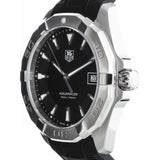 Buy Shop Tag Heuer Aquaracer Quartz Black Dial Black Rubber Strap Watch for Men - WAY1110.FT8021 USA Online
