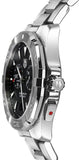 Buy Shop Tag Heuer Aquaracer Quartz Black Dial Silver Steel Strap Watch for Men - WAY111Z.BA0928 USA Online