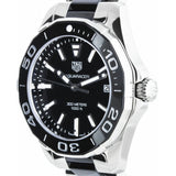 Buy Shop Tag Heuer Aquaracer Quartz Black Dial Two Tone Steel Strap Watch for Men - WAY131A.BA0913 USA Online