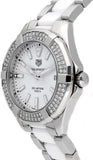 Buy Shop Tag Heuer Aquaracer Diamonds White Dial Two Tone Steel Strap Watch for Women - WAY131F.BA0914 USA Online