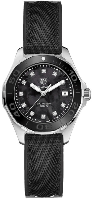 Buy Shop Tag Heuer Aquaracer Black Mother of Pearl Dial Watch for Women - WAY131M.FT6092 USA Online