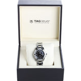Buy Shop Tag Heuer Aquaracer Quartz Diamonds Black Dial Silver Steel Strap Watch for Women - WAY131P.BA0748 USA Online