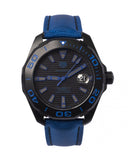 Buy Shop Tag Heuer Aquaracer Calibre 5 Automatic Titanium Blue Dial Blue Nylon Strap Watch for Gents - WAY208B.FC6382 USA Online