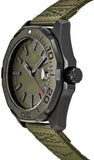 Tag Heuer Aquaracer Automatic Green Dial Khakhi Green Nylon Strap Watch for Men - WAY208E.FC8222