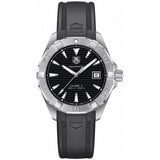 Tag Heuer Aquaracer Automatic Caliber 5 Black Dial Black Rubber Strap Watch for Men - WAY2110.FT8021