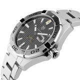 Tag Heuer Aquaracer Calibre 5 Grey Dial Silver Steel Strap Watch for Men - WBD2113.BA0928