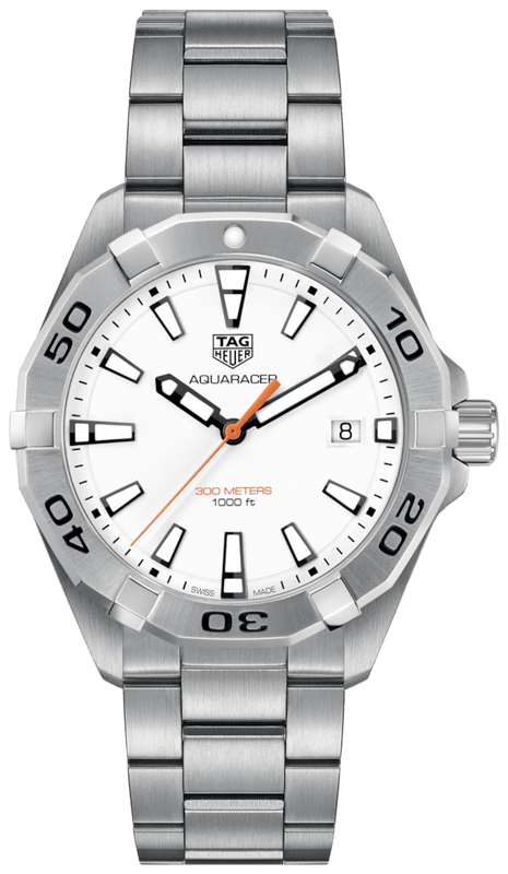 Buy Shop Tag Heuer Aquaracer White Dial Watch for Men - WBD1111.BA0928 USA Online