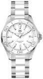 Buy Shop Tag Heuer Aquaracer White Dial Watch for Women - WAY131B.BA0914 USA Online