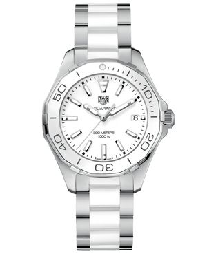 Buy Shop Tag Heuer Aquaracer White Dial Watch for Women - WAY131B.BA0914 USA Online
