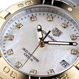 Buy Shop Tag Heuer Aquaracer White Mother of Pearl Dial Two Tone Steel Strap Watch for Women - WBD1322.BB0320 USA Online