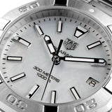 Buy Shop Tag Heuer Aquaracer White Mother of Pearl Dial Watch for Women - WBD1311.BA0740 USA Online