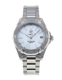 Buy Shop Tag Heuer Aquaracer White Mother of Pearl Dial Watch for Women - WBD1311.BA0740 USA Online