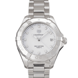Buy Shop Tag Heuer Aquaracer White Mother of Pearl Dial Watch for Women - WBD1314.BA0740 USA Online