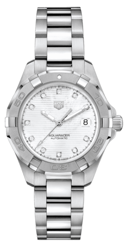 Buy Shop Tag Heuer Aquaracer White Mother of Pearl Dial Watch for Women - WBD1314.BA0740 USA Online