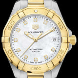 Buy Shop Tag Heuer Aquaracer White Mother of Pearl Dial Watch for Women - WBD1322.BB0320 USA Online