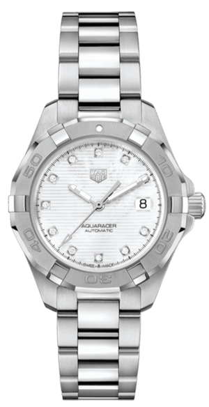 Buy Shop Tag Heuer Aquaracer White Mother of Pearl Dial Watch for Women - WBD1314.BA0740 USA Online
