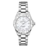 Buy Shop Tag Heuer Aquaracer White Mother of Pearl Dial Watch for Women - WBD1314.BA0740 USA Online