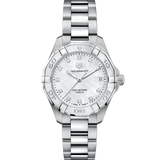 Buy Shop Tag Heuer Aquaracer White Mother of Pearl Dial Watch for Women - WBD1314.BA0740 USA Online