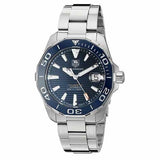 Buy Shop Tag Heuer Aquaracer Calibre 5 Blue Dial Silver Steel Strap Watch for Men - WAY211C.BA0928 USA Online